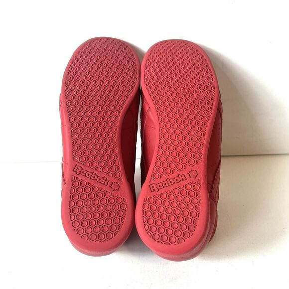 Vintage Reebok Freestyle High Tops 1980s Retro Red Womens Size 7 Lace Up Sneaker - Picture 11 of 11